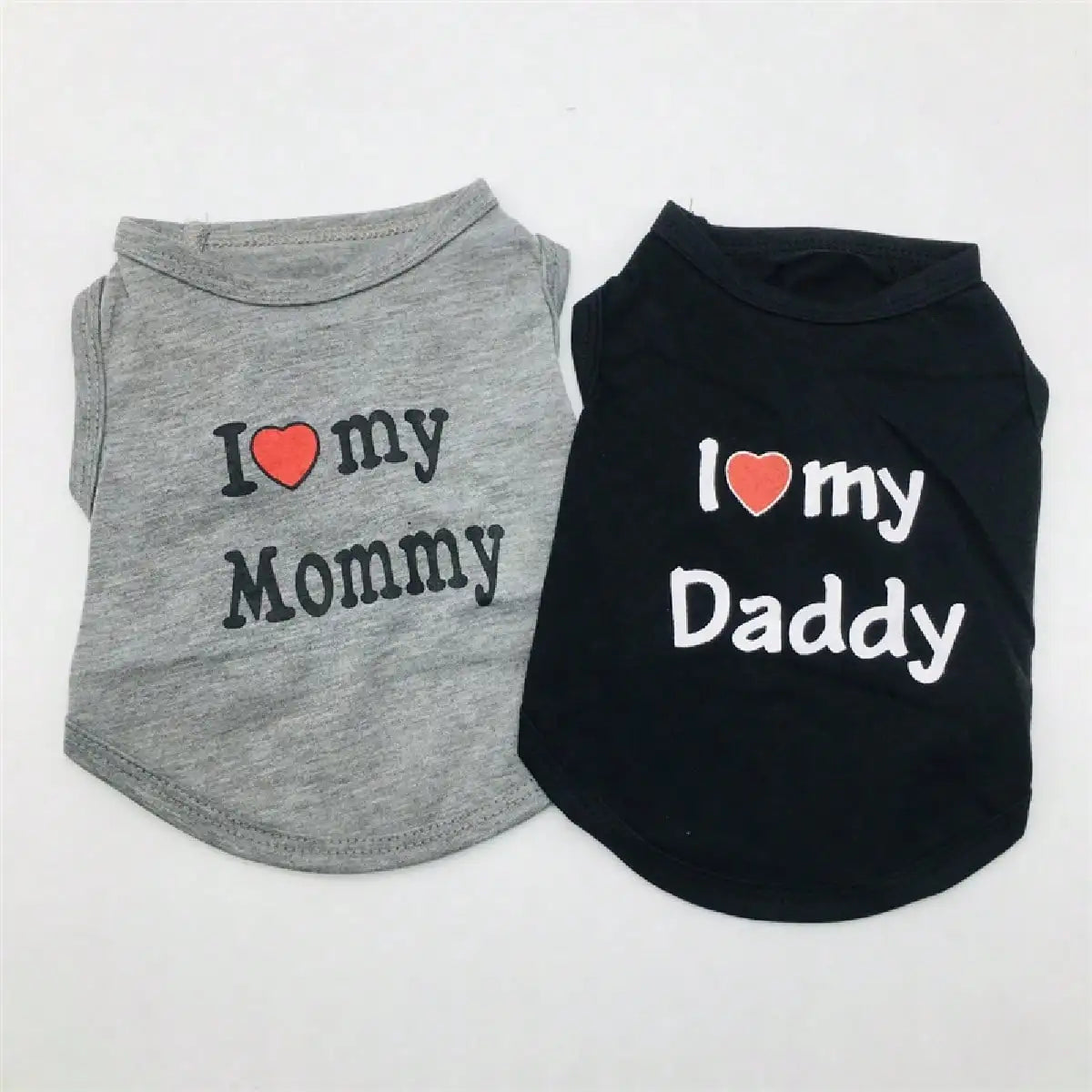 Dog Vest, "I Love My Daddy" Puppy T-Shirt, Summer Sleeveless Vest, Pet Clothing