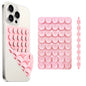 Silicone Suction Cup Phone Holde Multifunctional Fixed Anti-slip Mobile Fixture Double Sided Detachable Phone Rubber Sucker Pad