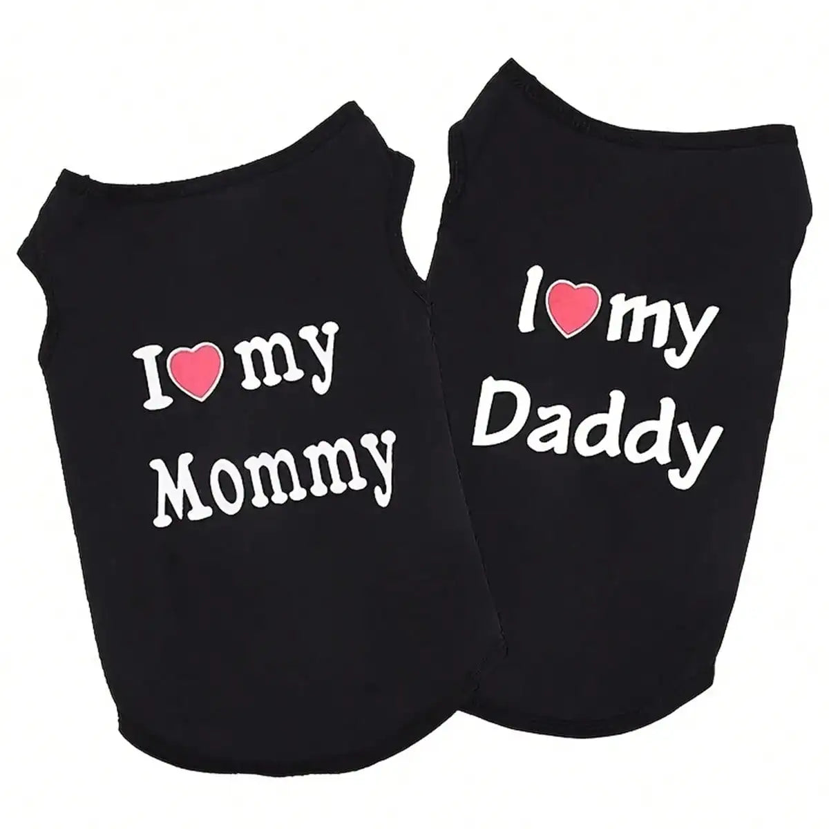 Dog Vest, "I Love My Daddy" Puppy T-Shirt, Summer Sleeveless Vest, Pet Clothing