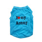 Dog Vest, "I Love My Daddy" Puppy T-Shirt, Summer Sleeveless Vest, Pet Clothing