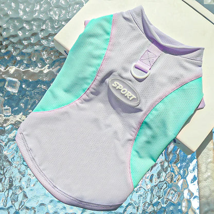 Breathable Mesh Pet Dog Vest Dog Summer Clothes Thin Cooling T Shirt Chihuahua Bichon Costume Cat Clothing Girls Puppy Shirt New